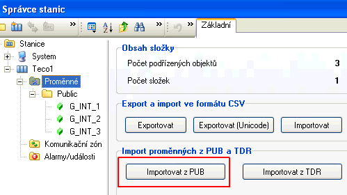 WEB server PLC Tecomat Foxtrot