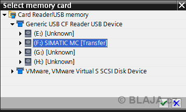 Transfer data MC card to S7-1200