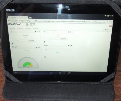 Android tablet and Toolbox Helmholz