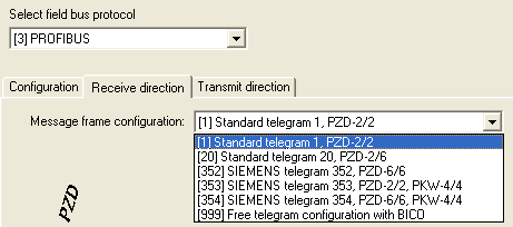 Komunikace měniče Sinamics a HMI