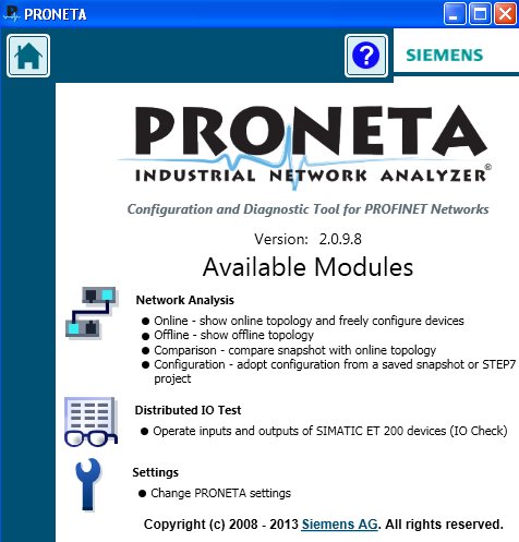 PRONETA for PROFINET