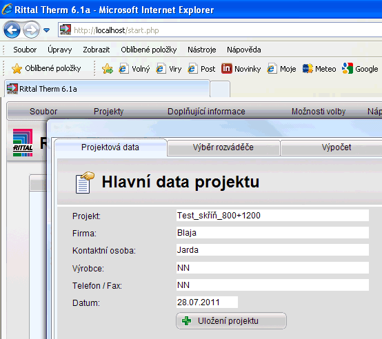 Rittal Therm software pro výpočet klimatizace Rittal Therm software pro výpočet klimatizace