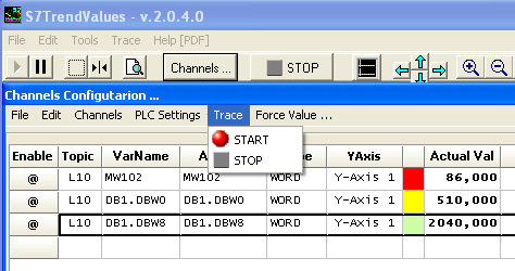 S7 Trend Values software S7 Trend Values software