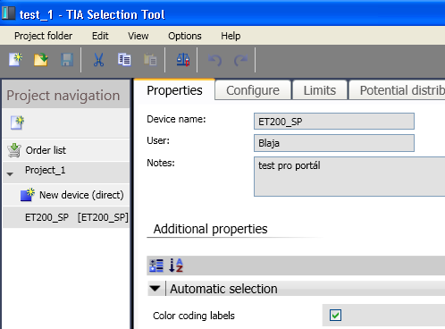 TIA Selection Tool