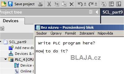 TIA Portal - SCL programování PLC, part 9