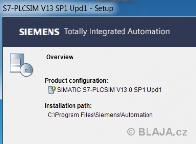 PLC simulátor pro TIA portal V13 SP1