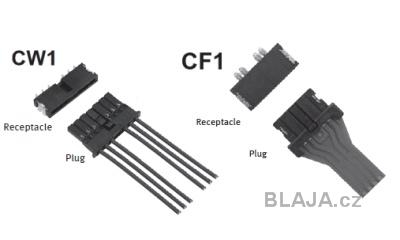 Automobilové konektory Panasonic Industry CW1 a CF1 pro připojení deska-vodič a deska-FPC