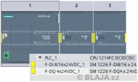 Bezpečnostní PLC Simatic S7 - HW parametrizace a safety funkce CPU online v PLCSIM