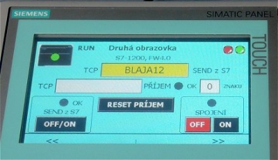 Uživatelská komunikace S7-1200 s použitím TCP protokolu